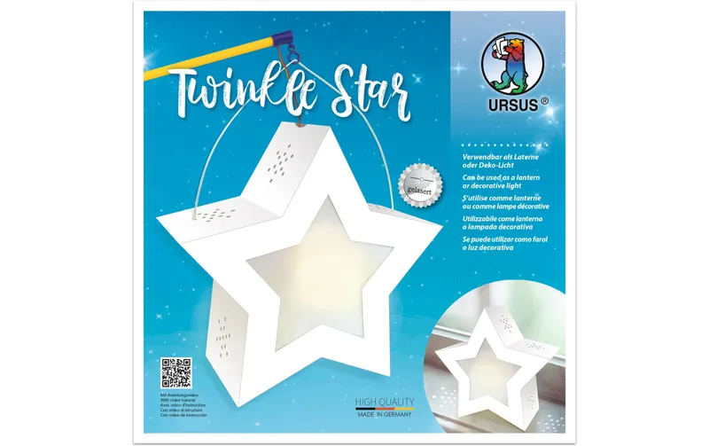 URSUS Kit de construction Lampe Twinkle Star Étoile Photo-booth blanche