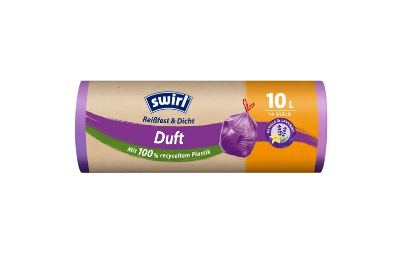 Swirl sacchi spazzatura Lavendel-Vanille 10 l, 14 pezzi