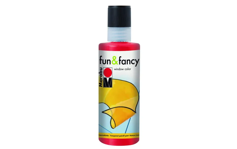 Marabu Fensterfarbe Fun & Fancy Window Color 80 ml, red