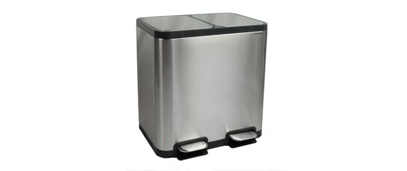 Maul Abfalleimer Cycle 20 + 20 l, nero/Silber