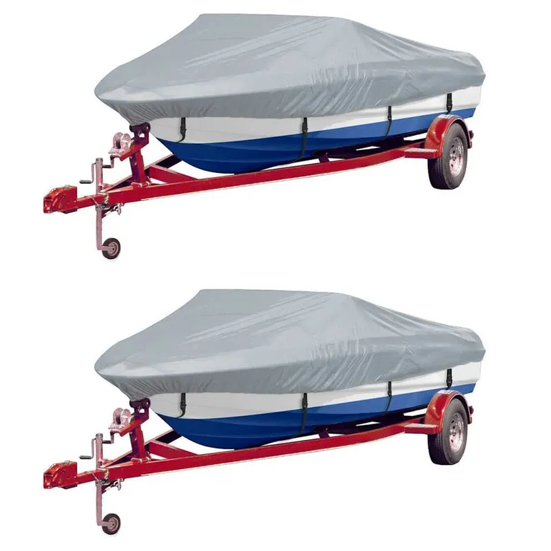 Bootspersenninge 2 Stk. Grau Länge 610-671 cm Breite 254 cm