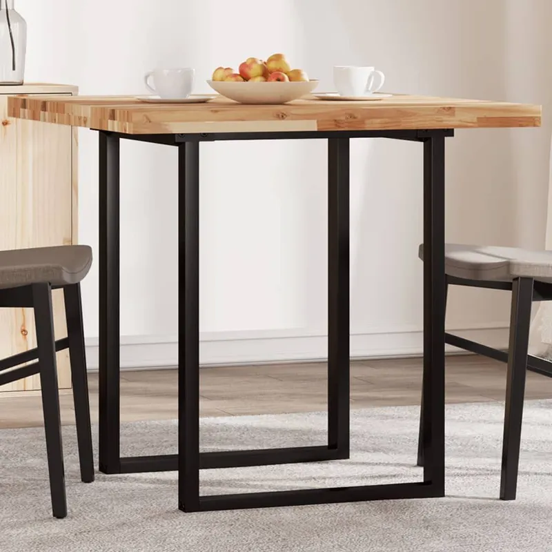 Tischplatte Quadratisch 80x80x4 cm legno massiccio acacia