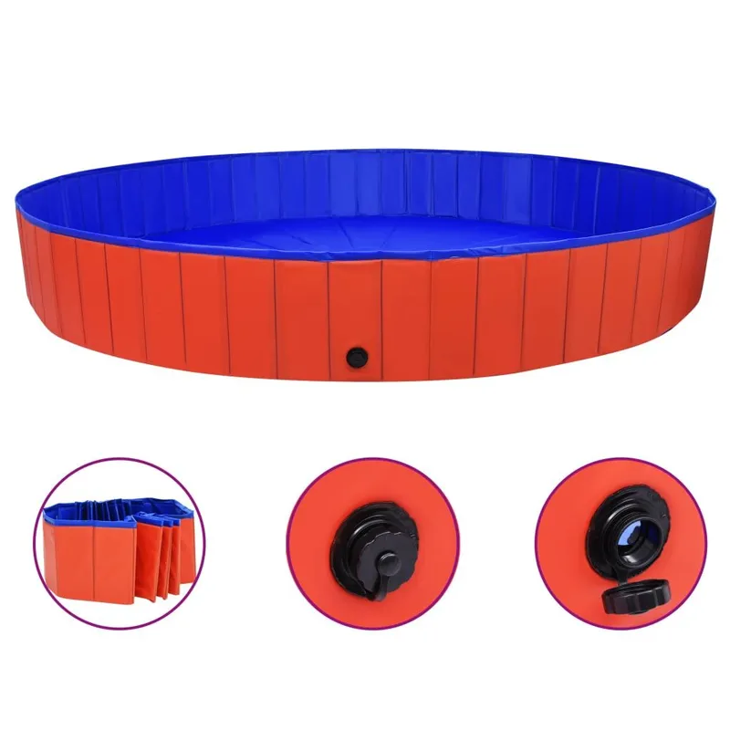 Hundepool Faltbar rosso 300x40 cm PVC