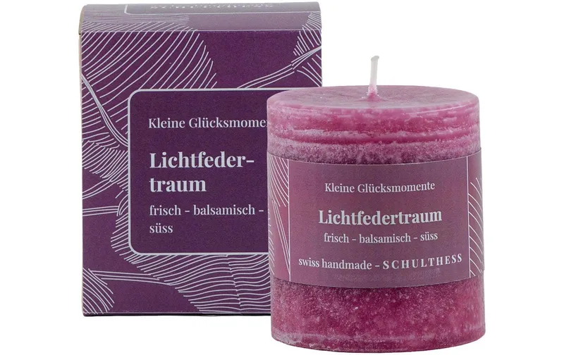 Schulthess Kerzen Duftkerze Lichtefedertraum 7 x 8 cm