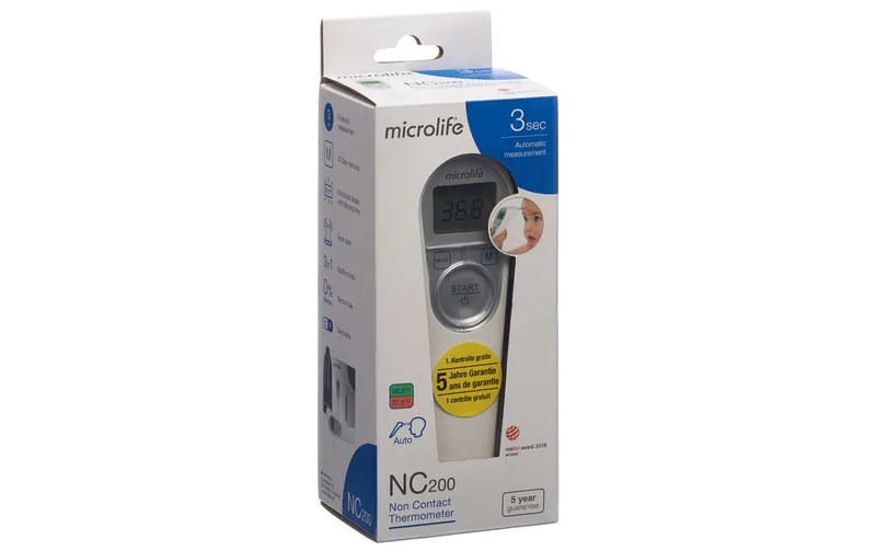 microlife Fieberthermometer NC 200 Berührungslos, Infrarot, blanc