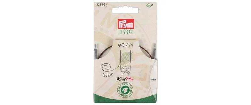 Prym 1530 Natural Kunstfabricseil and Zubehör 360° drehbar, 60 cm