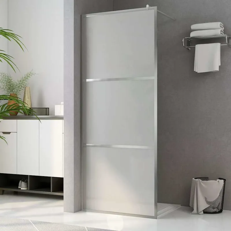 Paroi de douche à l'italienne à verre ESG dépoli 140x195 cm