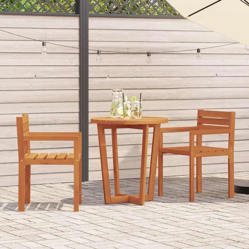 Gartenstühle 2 Stk. 50x53x80 cm Massivholz Akazie