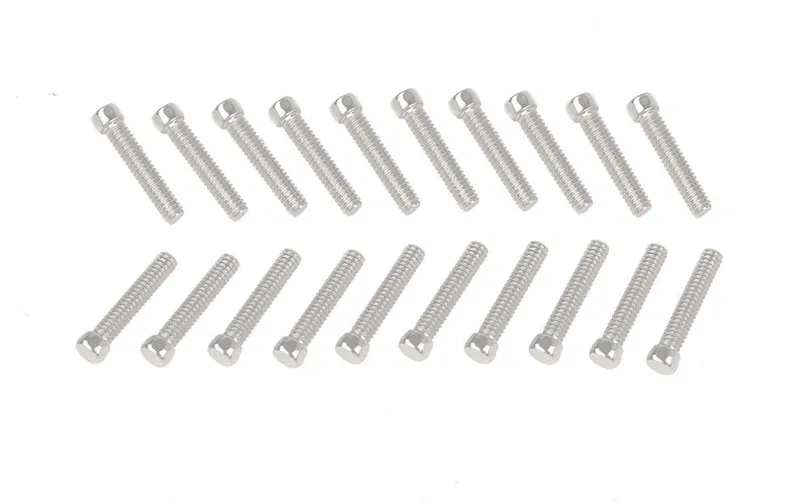RC4WD Scale Hex Head Bolts M2 x 10 mm argento