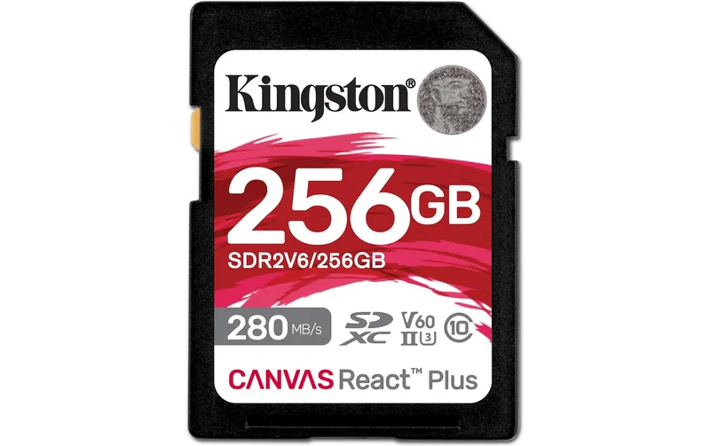 Kingston SDXC-Karte Canvas React Plus V60 256 GB