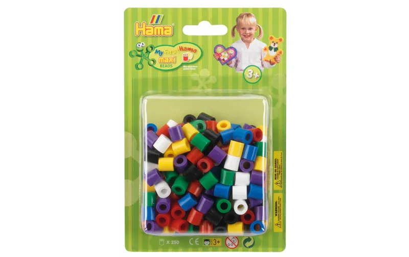 Hama Bügelperlen Maxi multicolore, 250 pièces