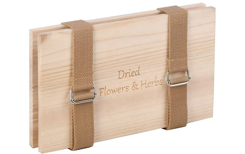 Esschert Design Blumen-e Kräuterpresse con Bändern