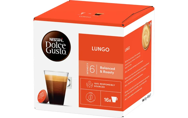Nescafé Kaffeekapseln Dolce Gusto Lungo 16 pièces
