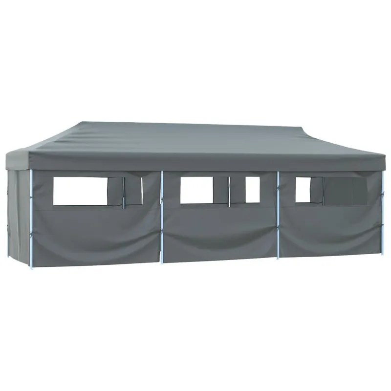 Tente de réception pliable avec 8 parois 870x291x315 cm Anthracite