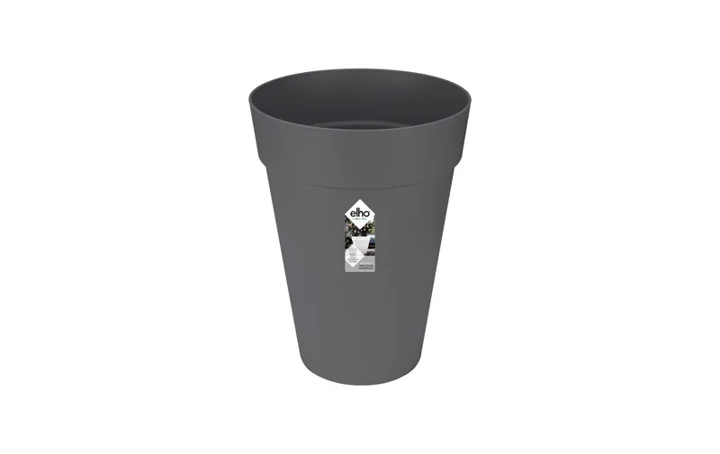 Elho Pflanzentopf Loft Urban Rund Hoch 35 cm Schwarz