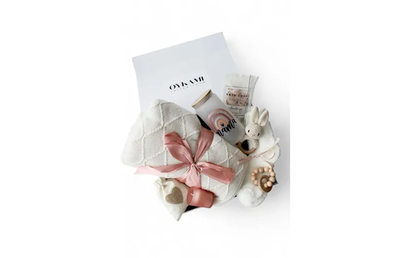 Oykami Mama and Baby Geschenkbox «Kapstadt» white/pink