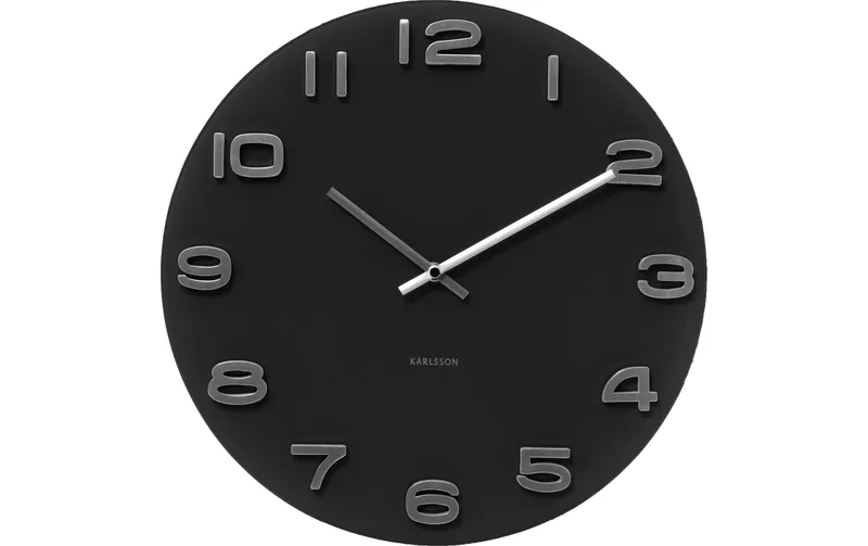 KARLSSON Wanduhr Vintage Round 35 cm, black