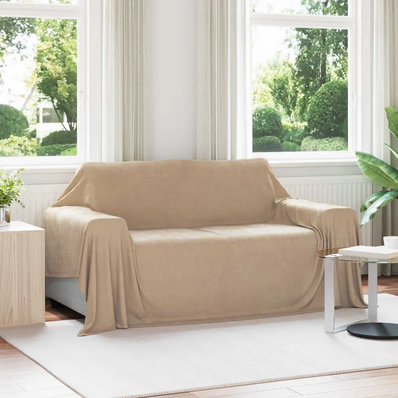 Wohndecken 6 stk. Kamel 280 x 210 cm 4.75 kg Fleece