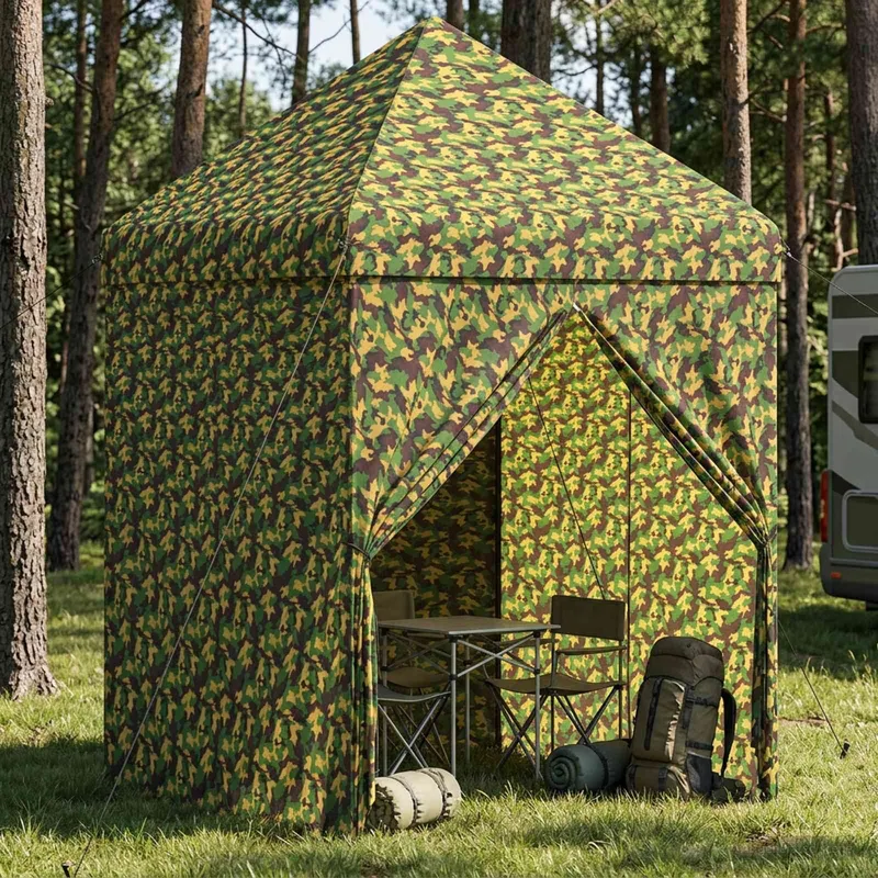 Zelt con 4 Seitenwänden 2 x 2 m Army Tarnung