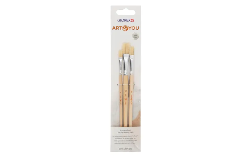 Glorex Glorex Borstenpinsel 3 pièces
