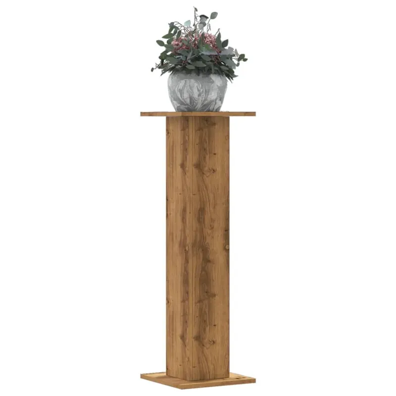 Pflanzenständer 2 Stk. Artisan-Eiche 30x30x95 cm derivato del legno
