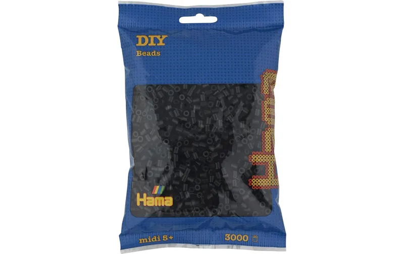 Hama Bügelperlen Midi noir, 3000 pièces
