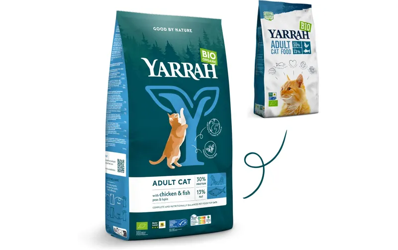 Yarrah Bio-Trockenfutter Adult Huhn & Fisch 2.4 kg