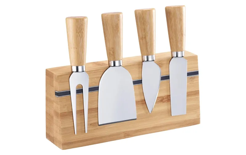Westmark Käsemesser-Set Silber/brun