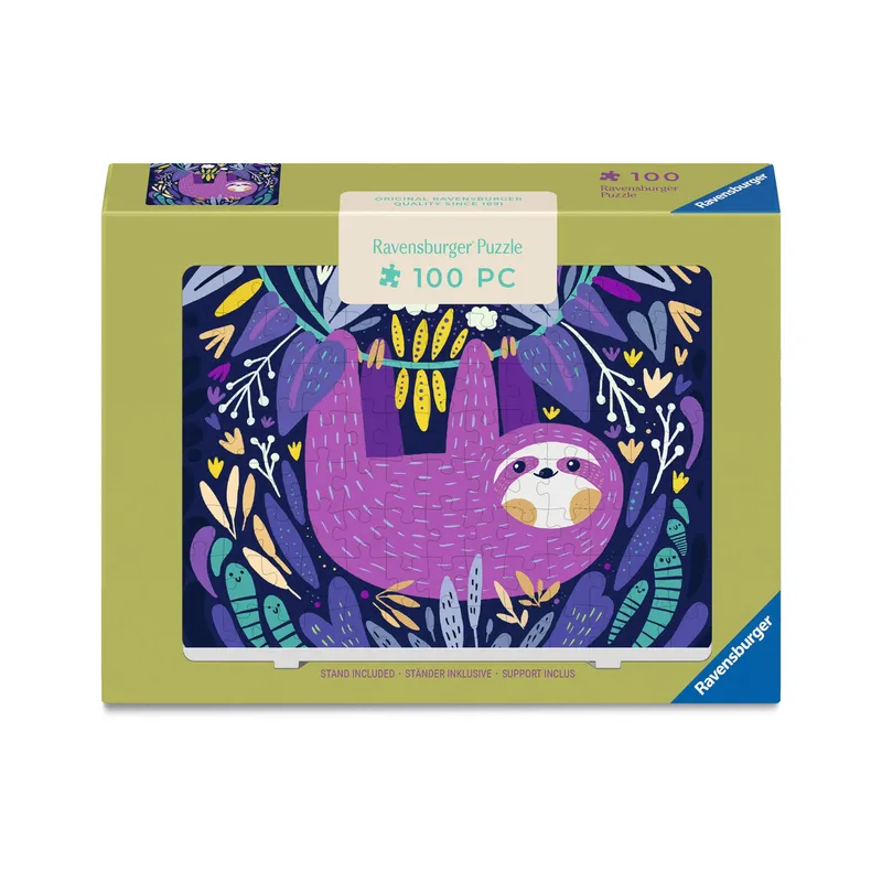 Ravensburger Puzzle Lächelndes lila Faultier