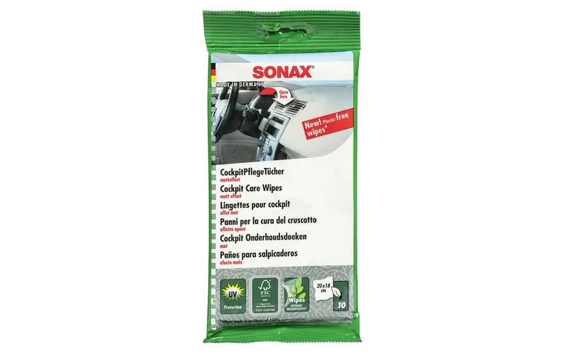 Sonax Reinigungstücher-Set Cockpit avec Matt-Effekt