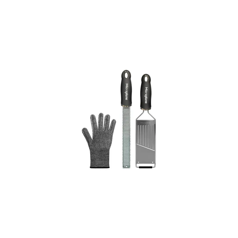 Microplane Gourmet Raspel Set Grau/Schwarz