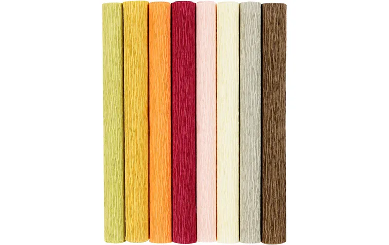 Creativ Company Krepppapier Pastell/rot 25 x 60 cm, 105 g/m², 8 pièces