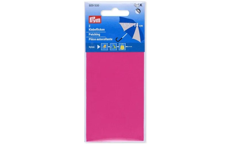 Prym Flickfabric 6.5 x 14 cm, Nylon, Pink