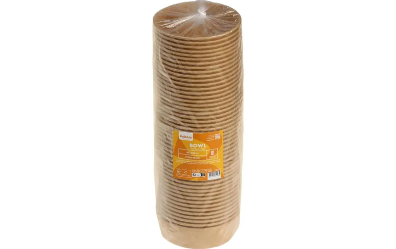 belesse Schale Kraft/PE 500 ml braun 50 pièces