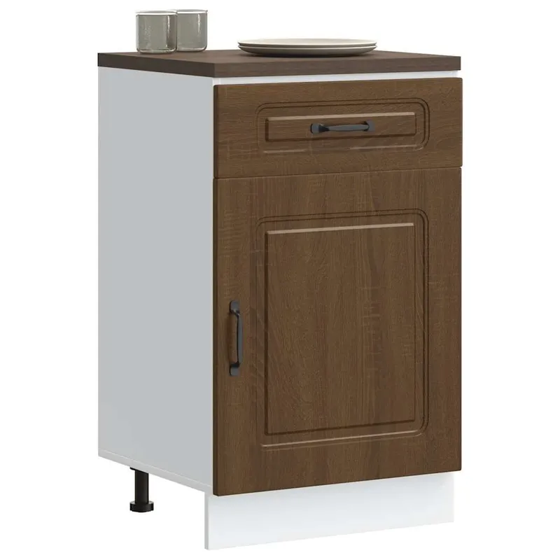 Küchenunterschrank Kalmar marrone Eichen-Optik derivato del legno