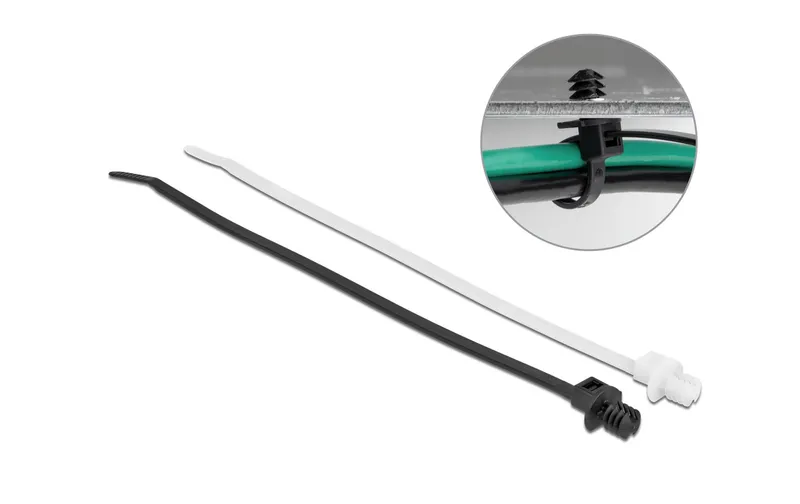 Fascette Delock con base a lamelle, Multicolore, 200 mm x 4.8 mm