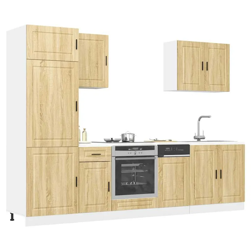 7-tlg. Küchenschrank-Set Porto Sonoma-Eiche derivato del legno