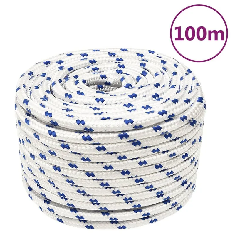 Bootsseil bianco 14 mm 100 m Polypropylen
