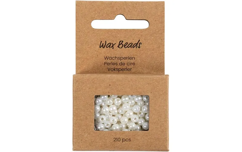 Creativ Company Perlen-Set Wachsperlen white, 4 mm
