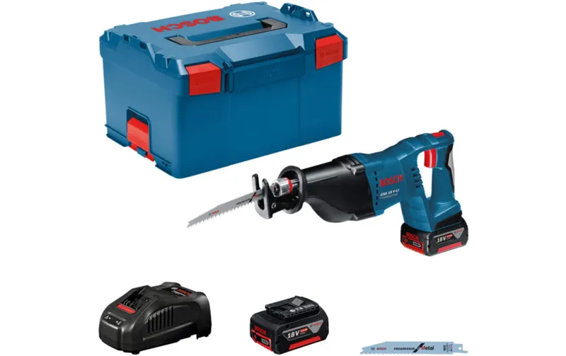 Bosch Professional Akku-Säbelsäge PRO GSA 18V-LI Set , L-BOXX/2x Akku/Ladegerät