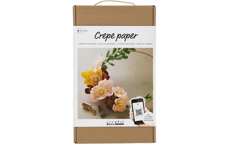Creativ Company Bastelset Krepppapier-Set Strohkranz