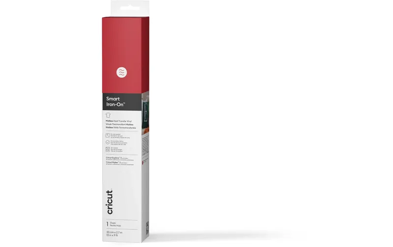 Cricut Aufbügelfolie Smart 33 x 273 cm, 1 pièces, rouge