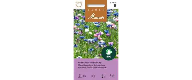 Samen Mauser Saatgut Kornblume Farbmischung
