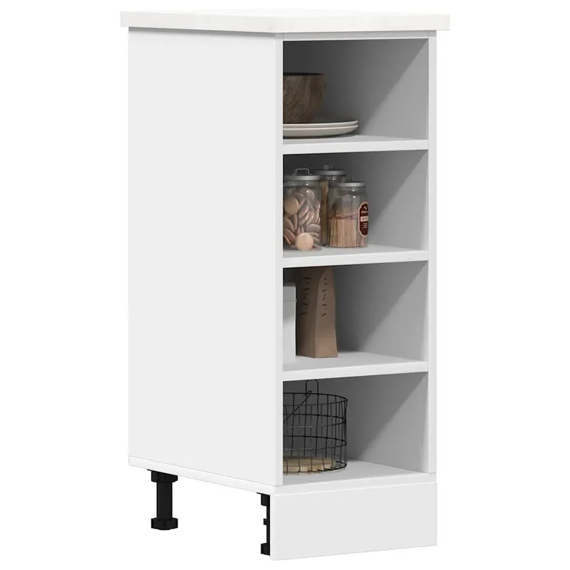 Meuble bas "Riga" Blanc 30 x 44,5 x 81,5 cm Bois d'ingénierie