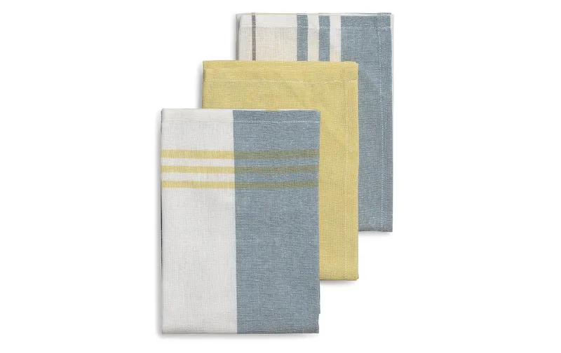 Kela Geschirrtuch-Set Pasado 3 pieces, Gelb/grey