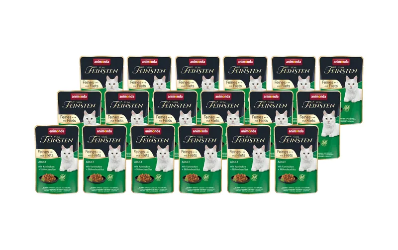 animonda Nassfutter Vom Feinsten con Filet Kanin & Huhn, 18 x 85 g