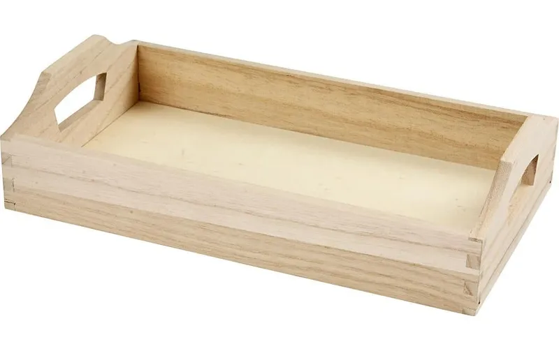 Creativ Company Holzartikel Tablett 30 x 17 x 5 cm