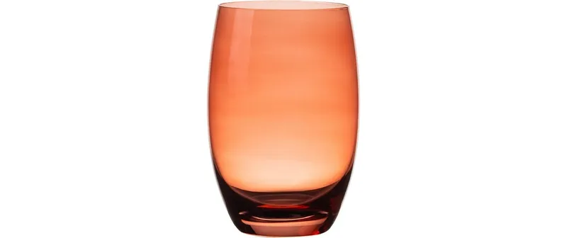 Lunasol Trinkglas Optima Color Tumbler 460 ml Barrel rouge