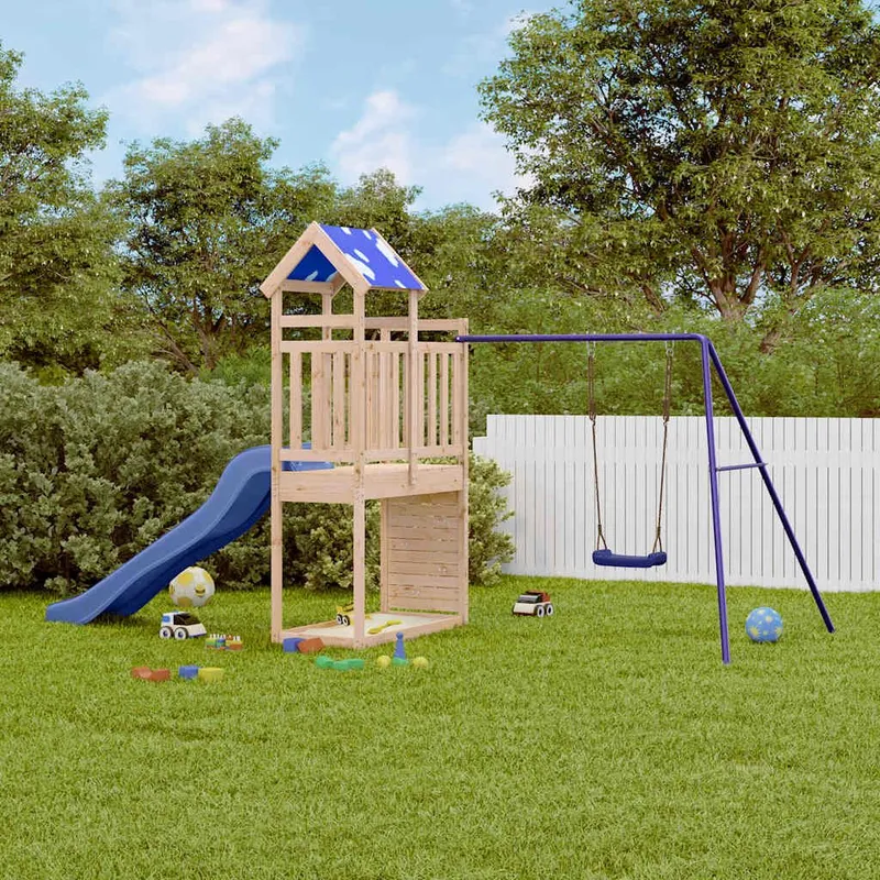 Spielturm solid pine wood
