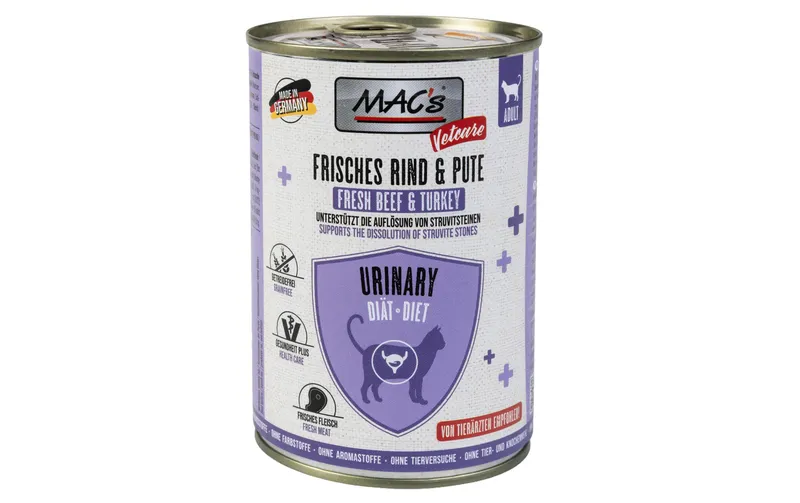 MAC's Vetcare Nassfutter Urinary Rind und Pute 400 g